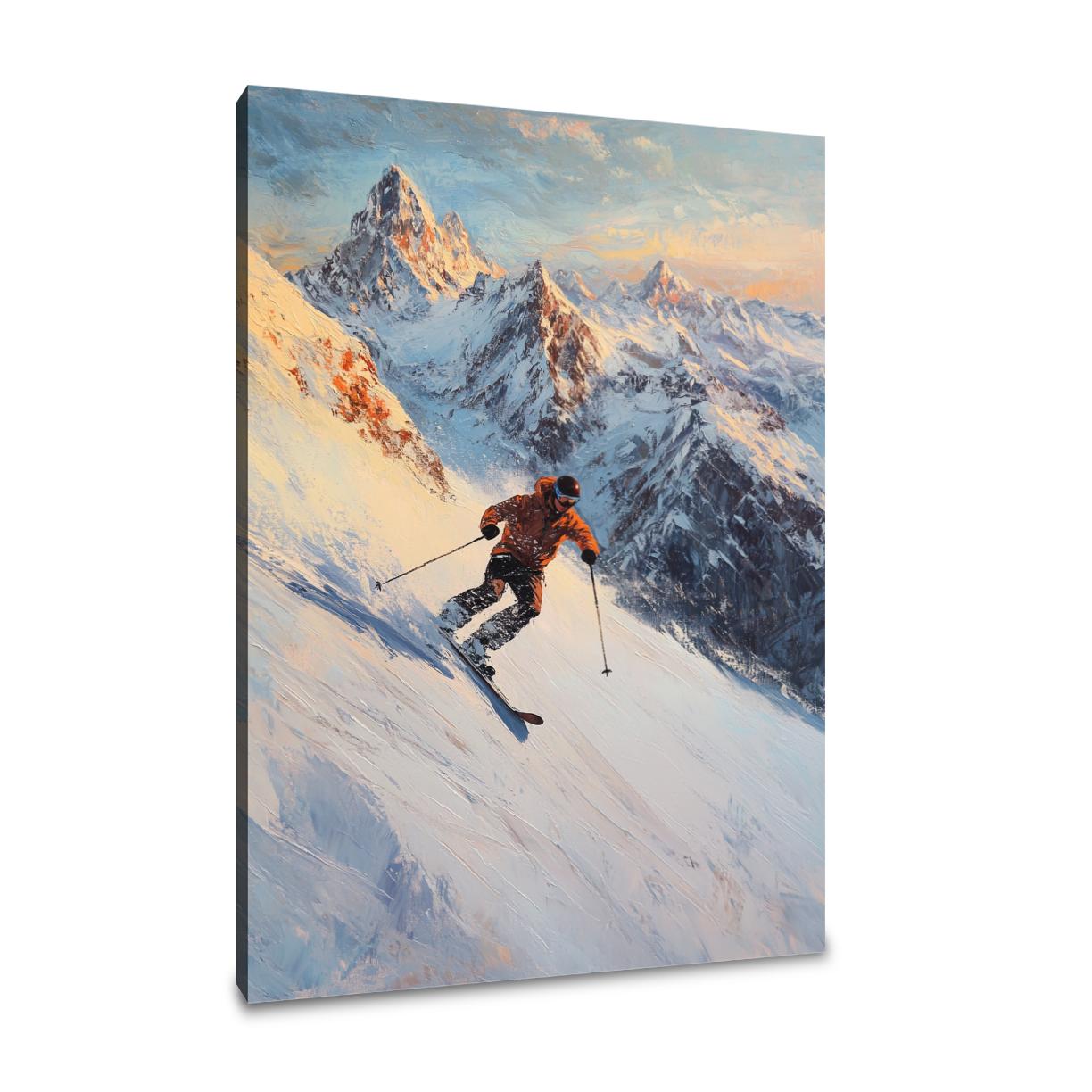 Alpine Adventure Golden Canvas
