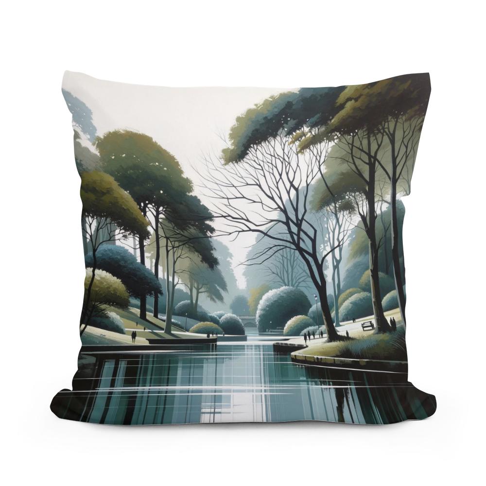 Newcastle Jesmond Dene Minimalist Calm Cotton Cushion