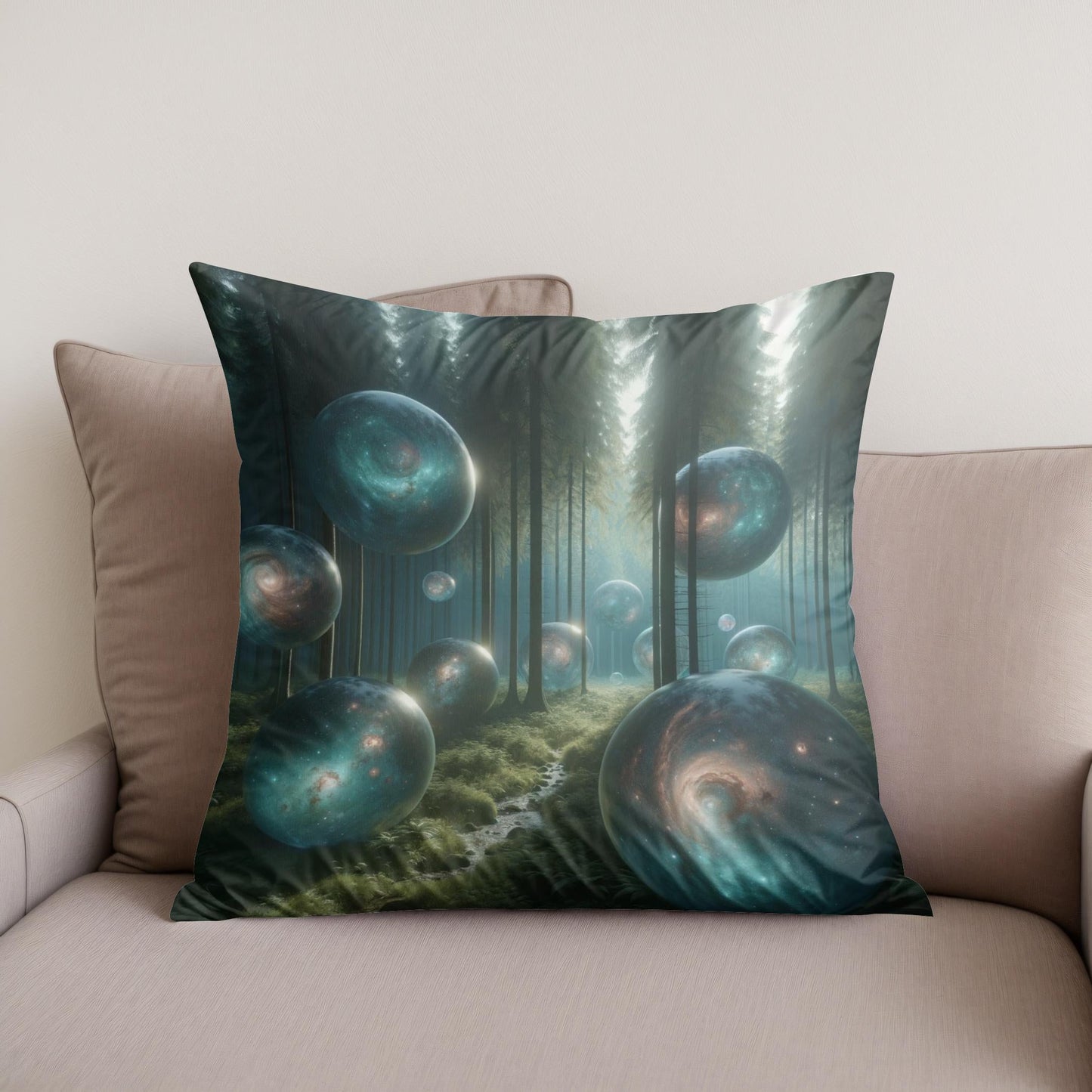 Galactic Forest Cotton Cushion