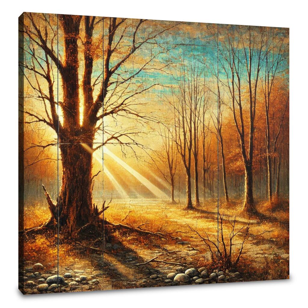 Rustic Autumn Glow Canvas