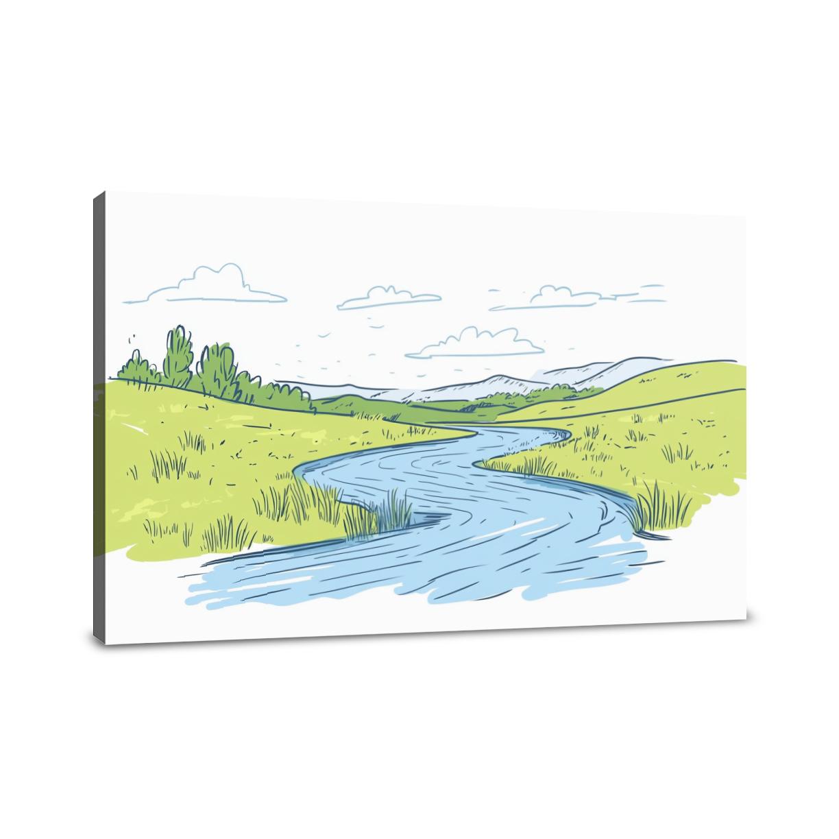 River's Whisper Canvas