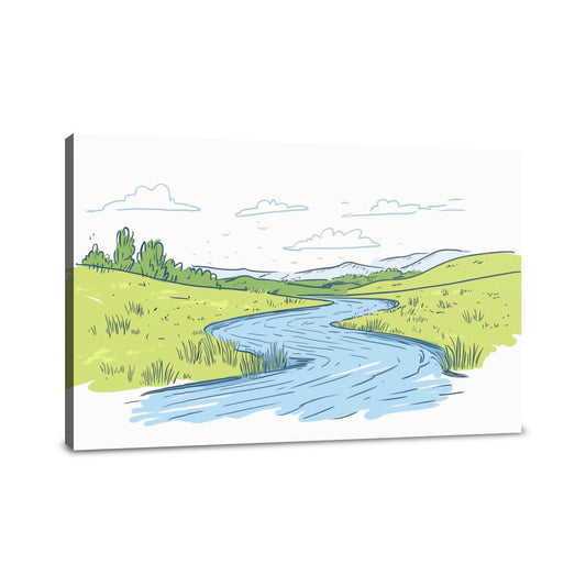 River's Whisper Canvas
