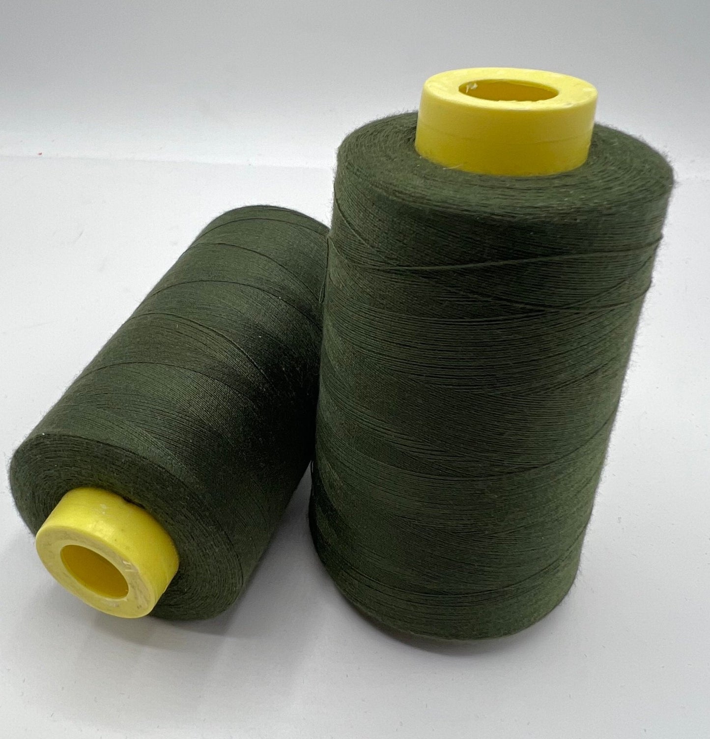 Olive Green Sewing Thread Spun Polyester 120's Overlocking 5000 Yards