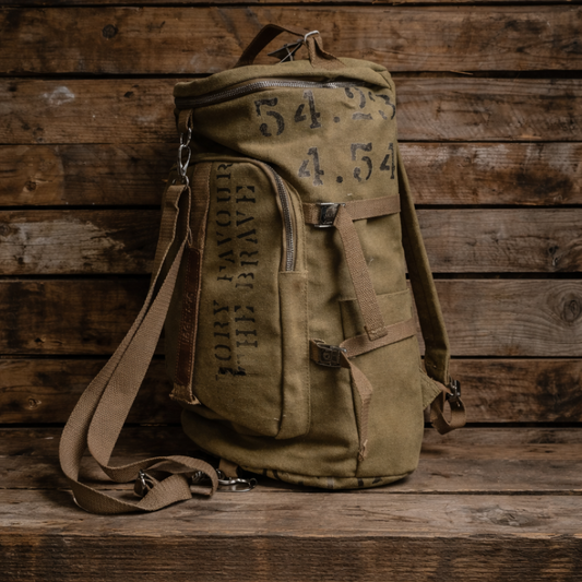 Beige 'Aviation' Duffle Bag