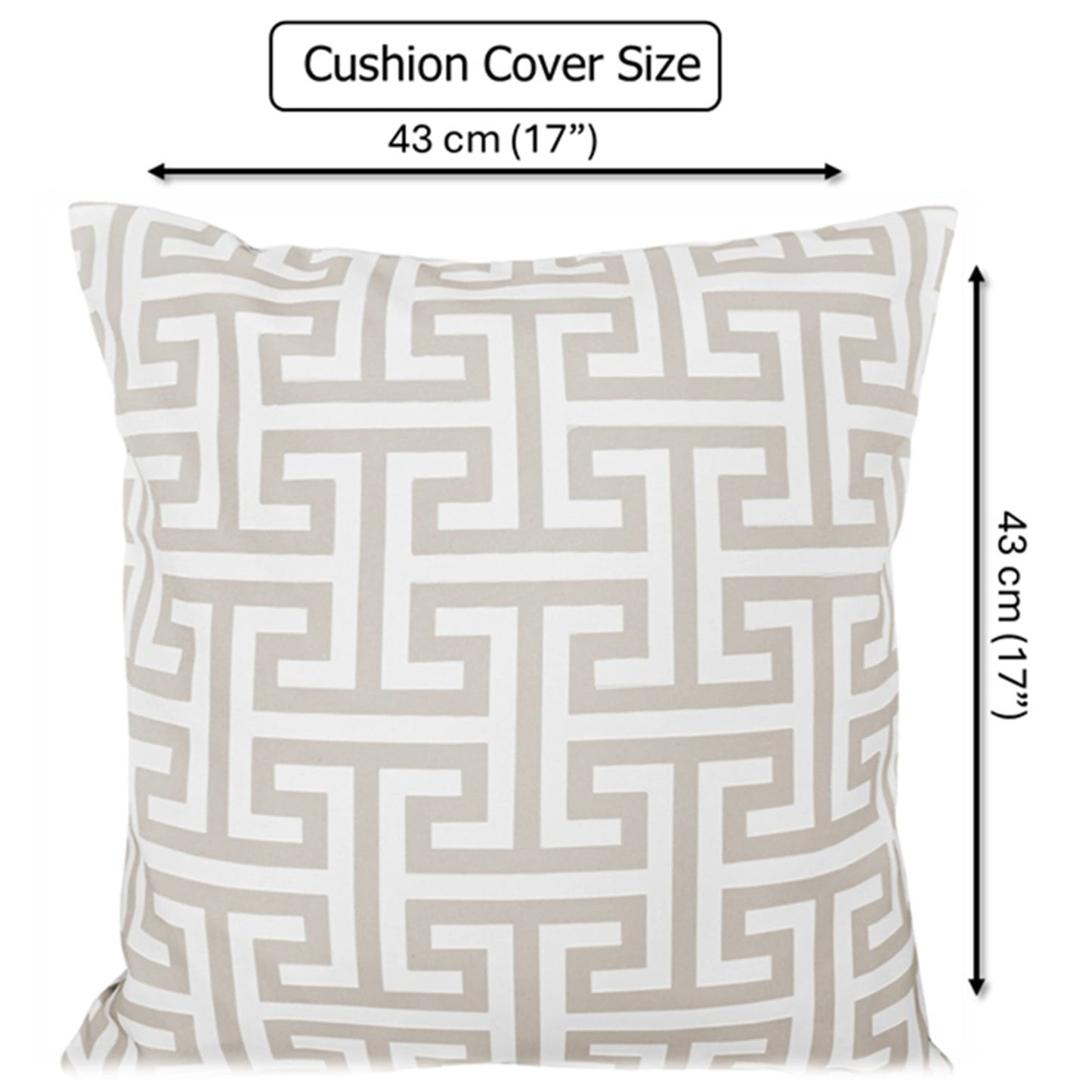 OLIVIA ROCCO Cushion Covers 43x43 cm Waterproof Breathable Outdoor Indoor Use Milano
