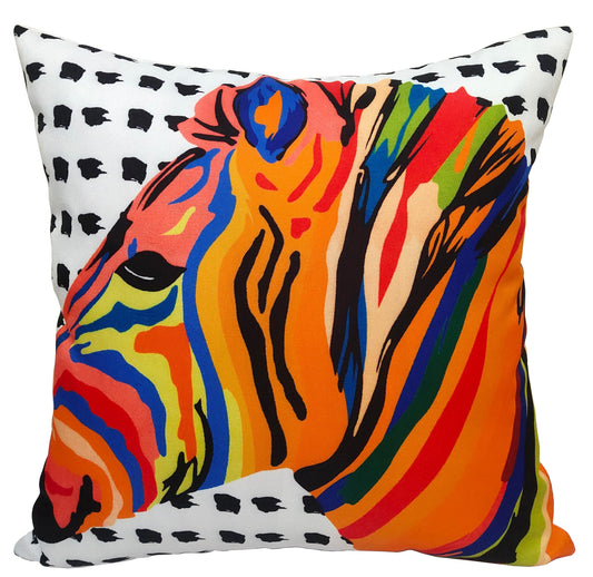 OLIVIA ROCCO Kampala Orange Waterproof Cushion Covers 43 x 43 cm Reversible Breathable Decorative For Indoor Outdoor Patio Garden Sofa Bed Chair