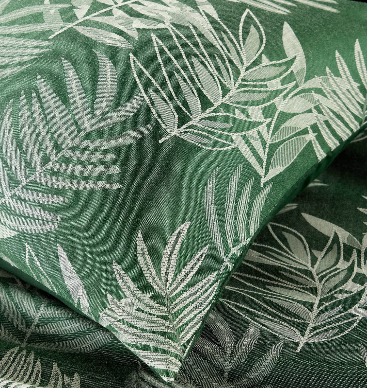 Leaf Jacquard Reversible Duvet Cover Sets in Grey and Pink with Cotton Blend for Ultimate Comfort Eco-Friendly Bedding in King Queen Double Single Sizes by OLIVIA ROCCO