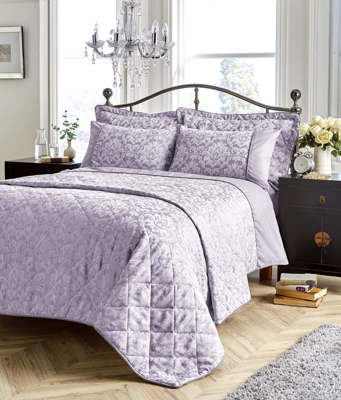 Savoy Luxurious Hand Woven Jacquard Cotton Quilt Cover Duvet Sets OEKO-TEX Certified High-Quality Bedding Multiple Sizes and Colours by OLIVIA ROCCO