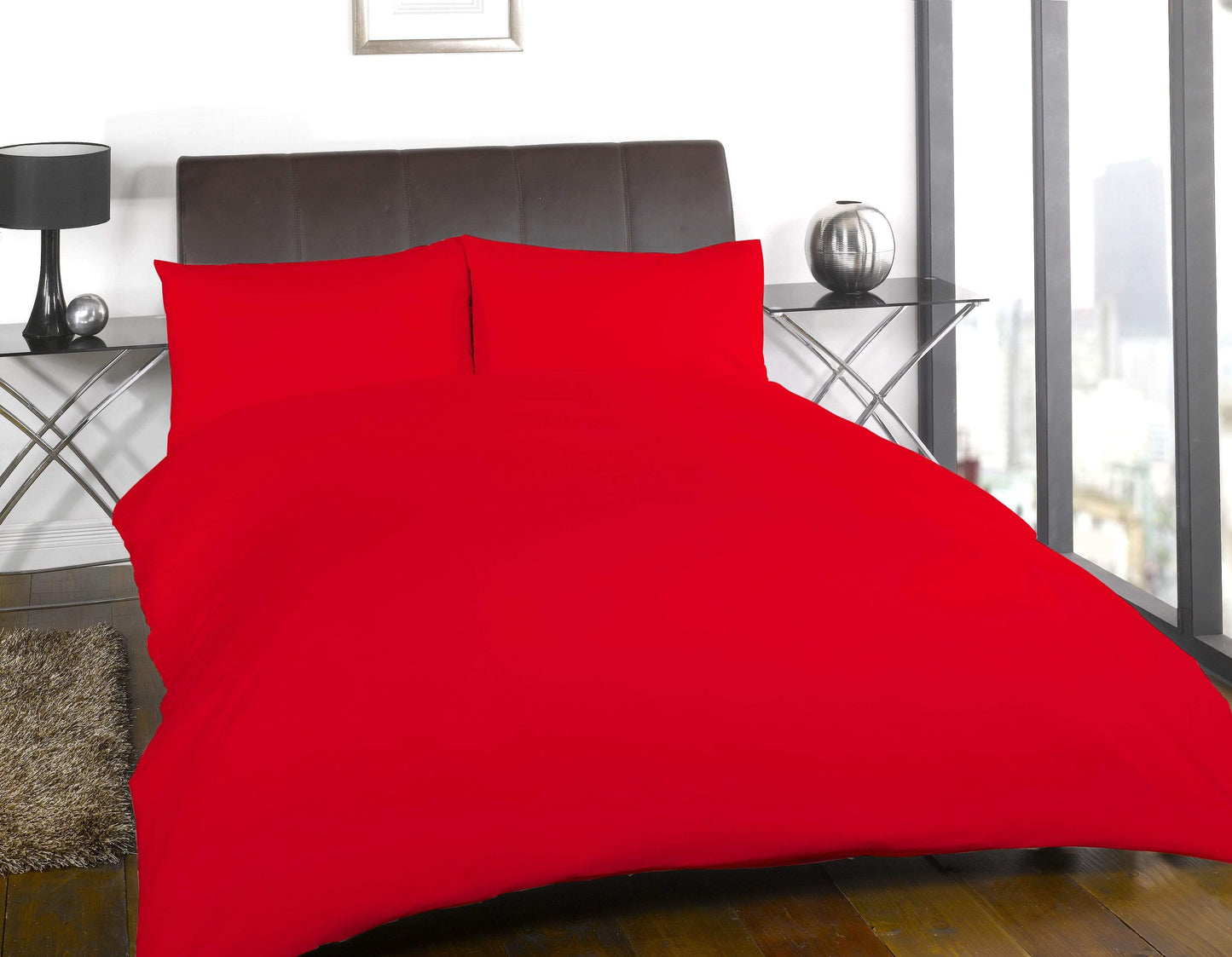 Flannelette Super Soft Brushed Cotton Duvet Set Luxuriously Warm Elegant Design in Single Double King Super King by OLIVIA ROCCO