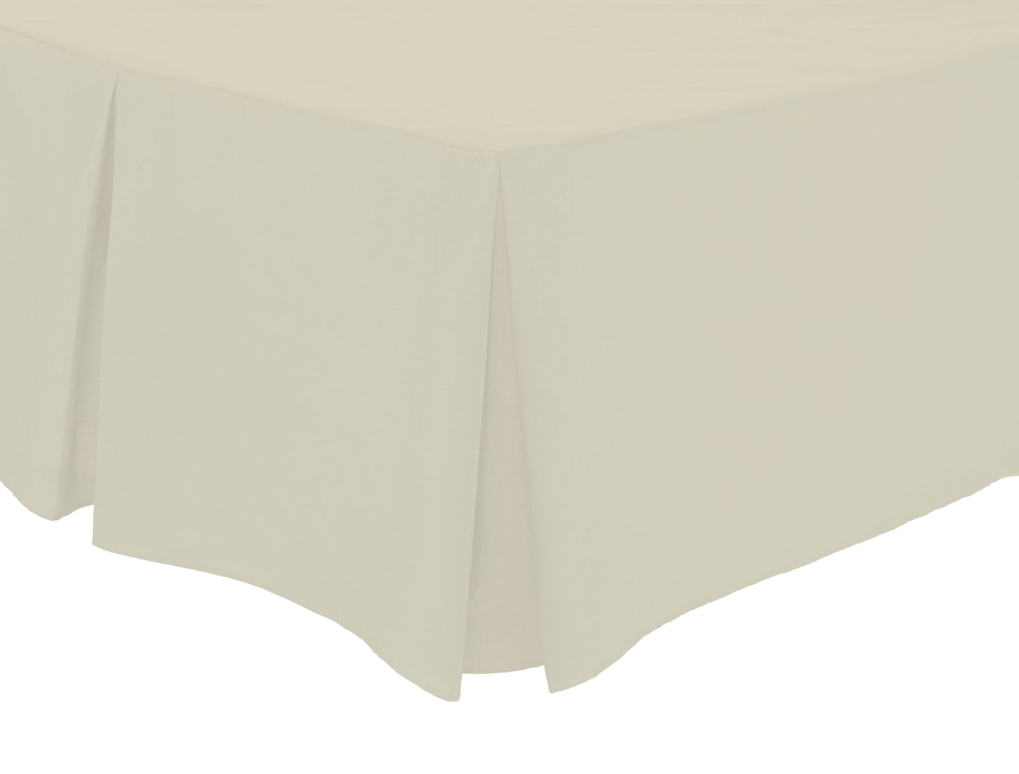 Basics Fitted Pleated Valance Super Soft Indus Valley Cotton Blend Sheet Multiple Sizes and Colours Luxurious Bedding OEKO-TEX Certified by OLIVIA ROCCO