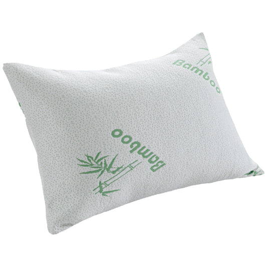 Bamboo Memory Foam Pillow Hypoallergenic Cooling Luxury Premium Fibre Filling for Superior Comfort and Support by OLIVIA ROCCO
