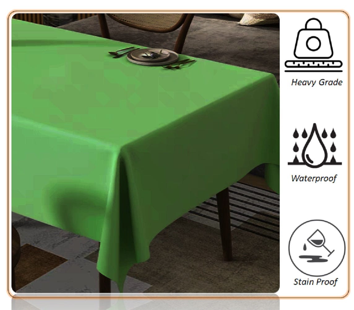 Waterproof Stain Resistant Rectangular Polyester Tablecloth Picnic Mat 145x200cm for Kitchen Dining Indoor Outdoor by OLIVIA ROCCO