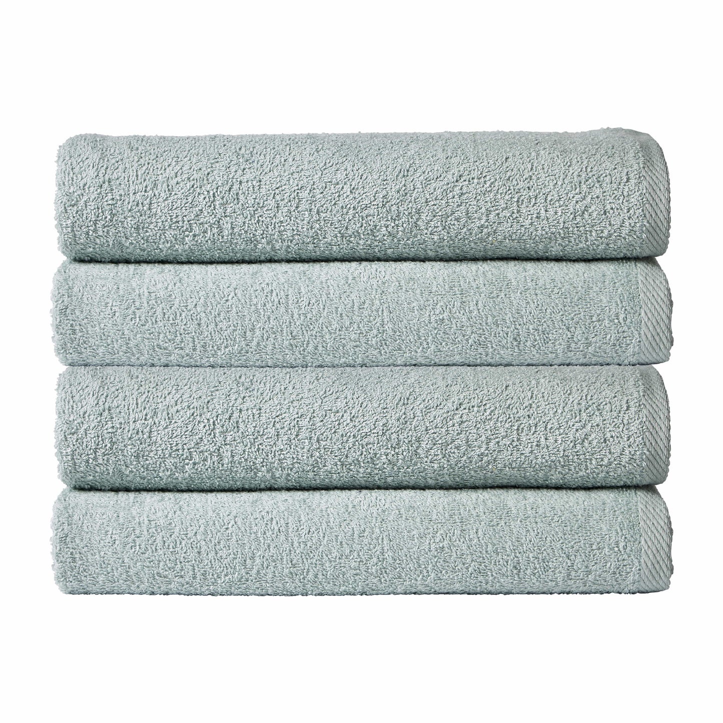Pack of 4 Large Quick-Drying Lightweight Easycare Indus Valley Cotton Bath Sheets 80x140cm for Home Travel Gym Holidays Multiple Colours by OLIVIA ROCCO