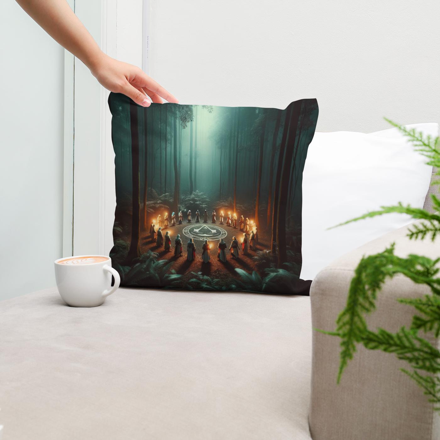 Forest Ritual Cotton Cushion