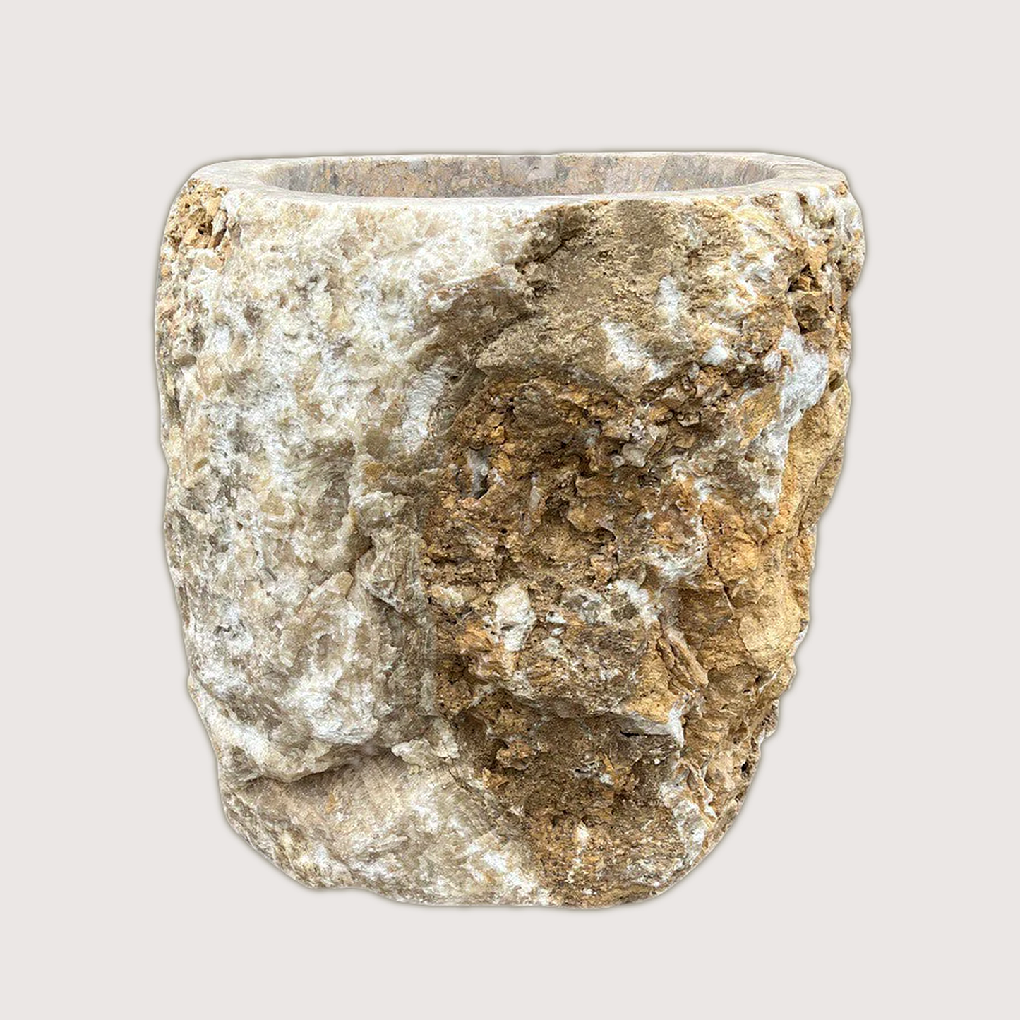 Raw Edge Onyx Planter Pot