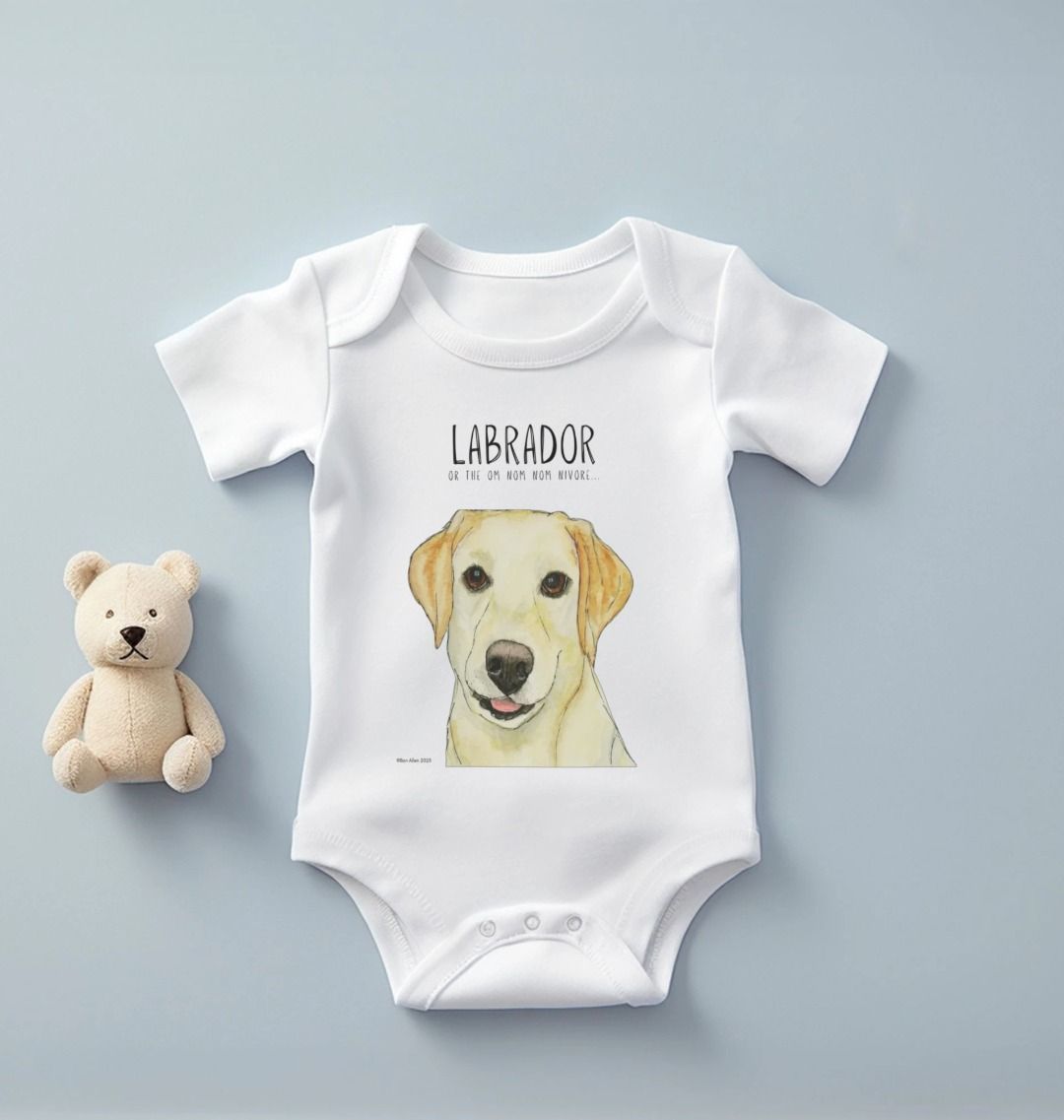 Tiny Tums & Big Crumbs – The Yellow Labrador Bodysuit
