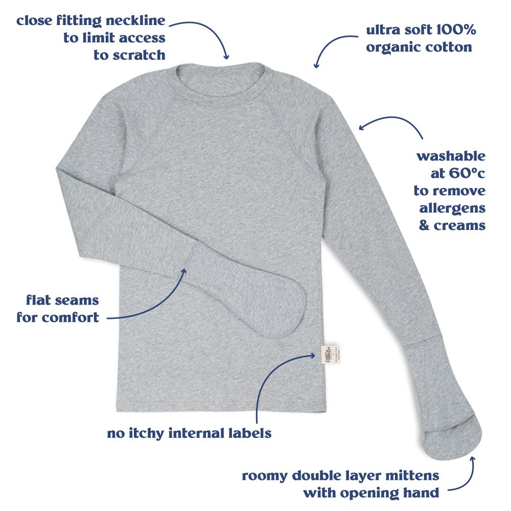 Adult Eczema Scratch Mitten T Opening Hand