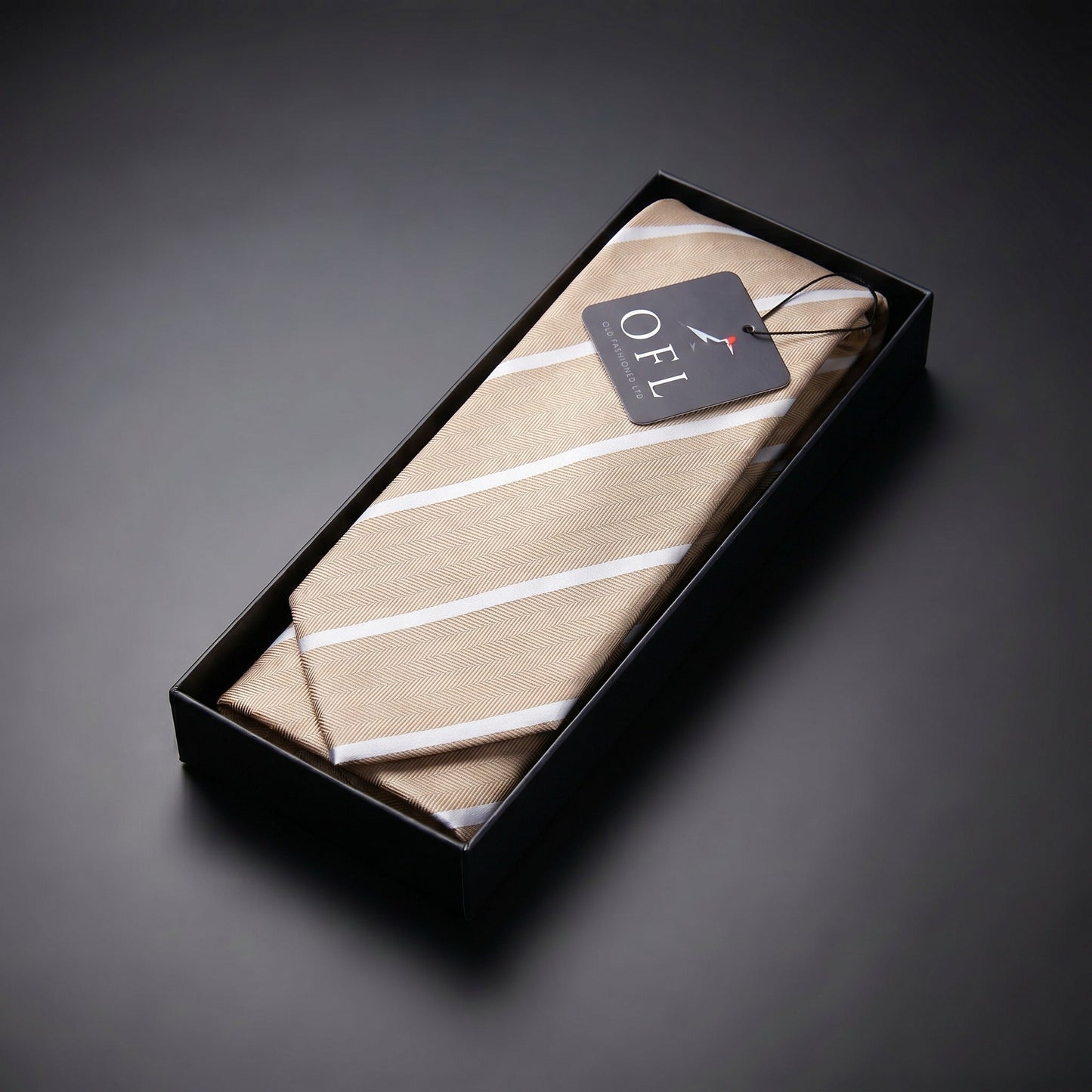 Cappuccino Stripe Tie - Hawksmoor Edit