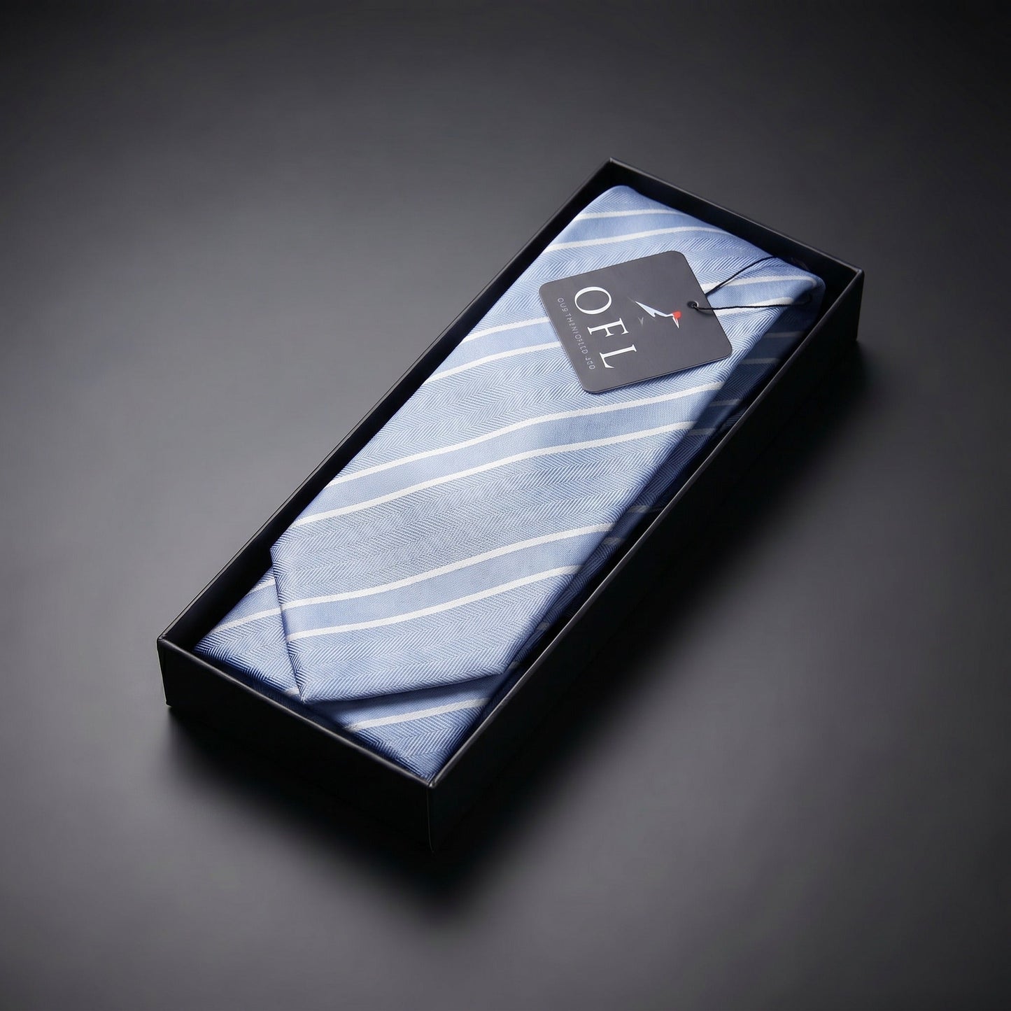 Light Blue & White Stripe Tie - Charleston Edit