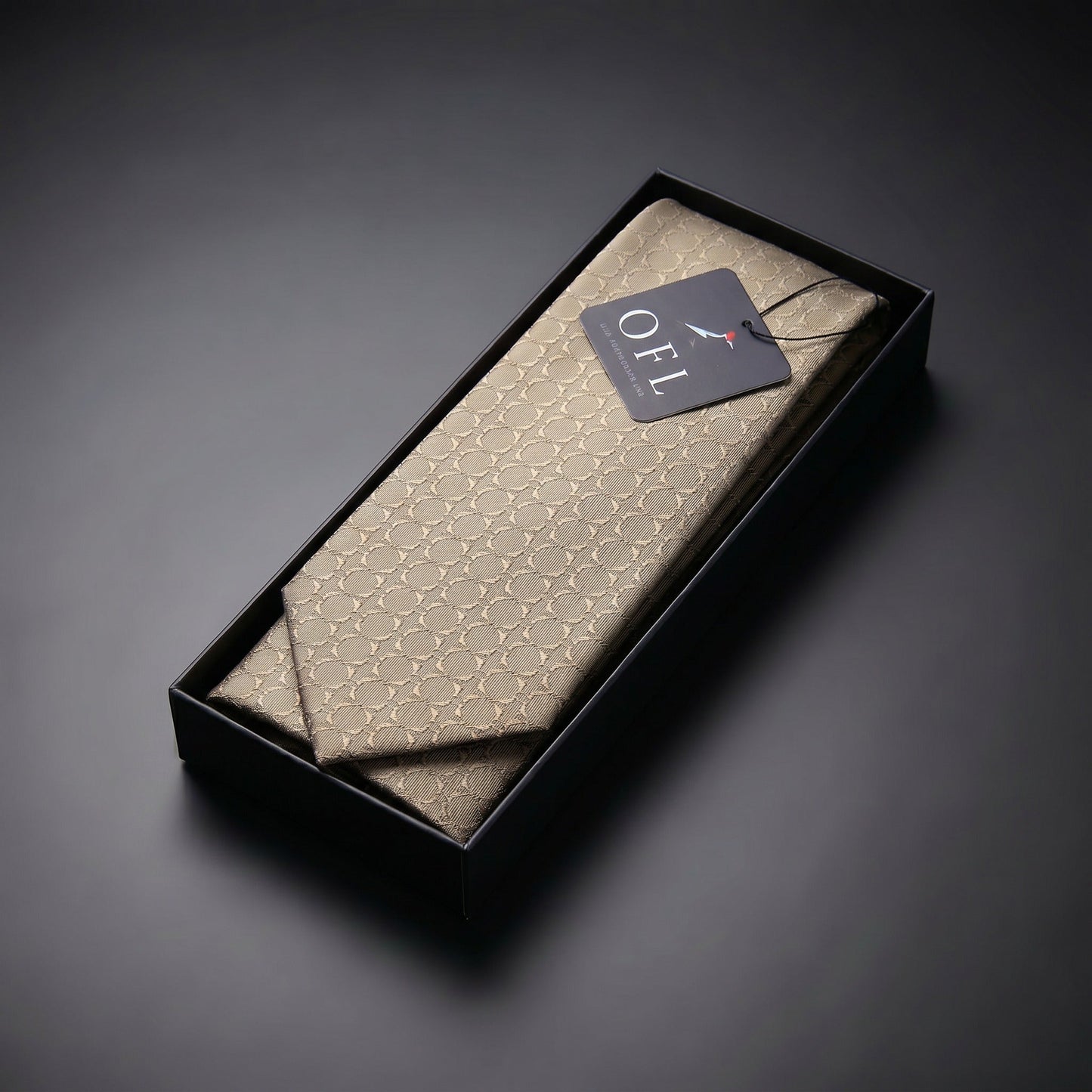 Dark Beige Textured Tie