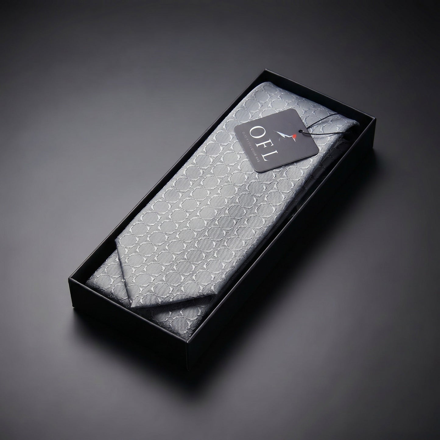 Steel Grey Textured Tie