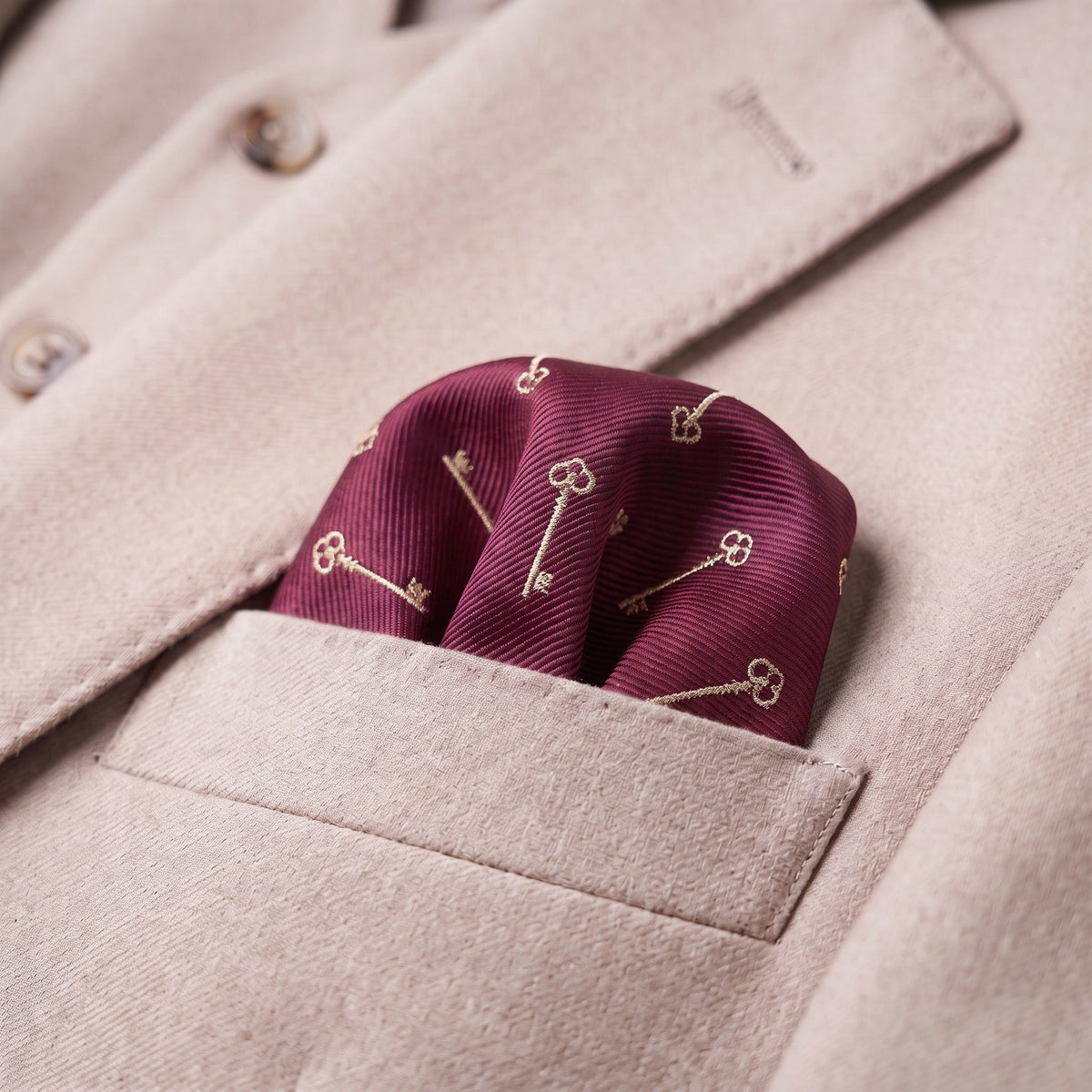 Key Pocket Square