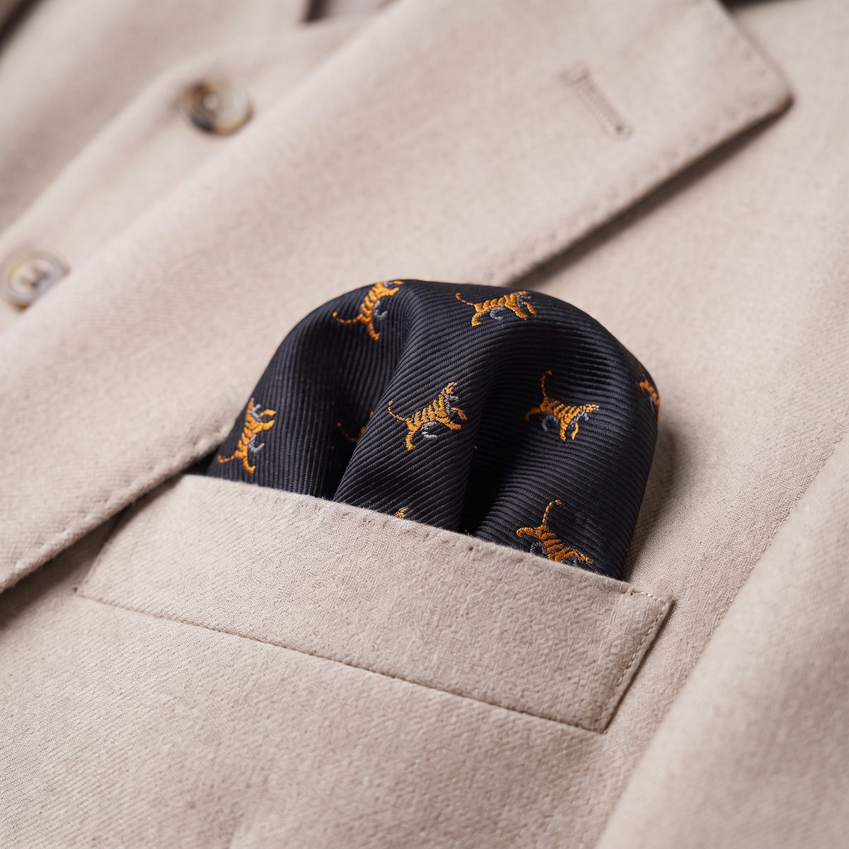 Tiger Pocket Square