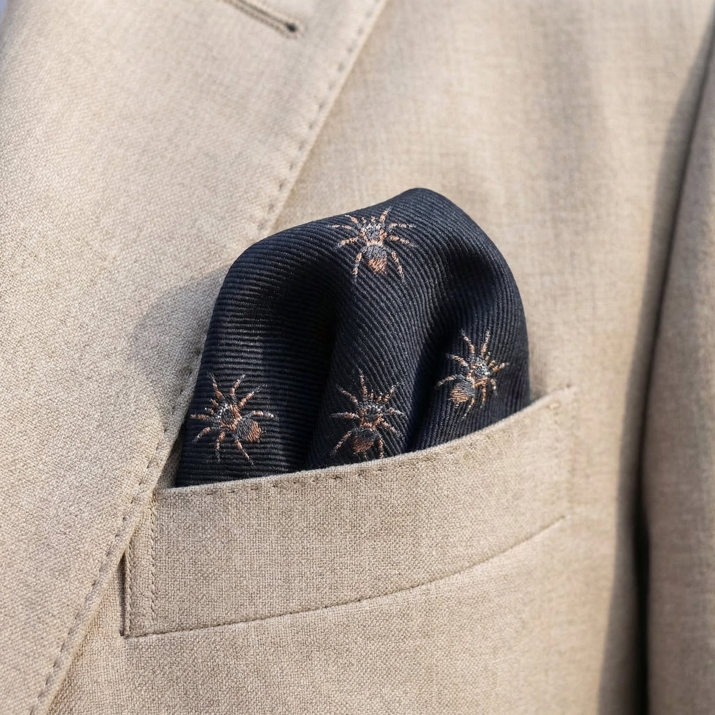 Spider Pocket Square
