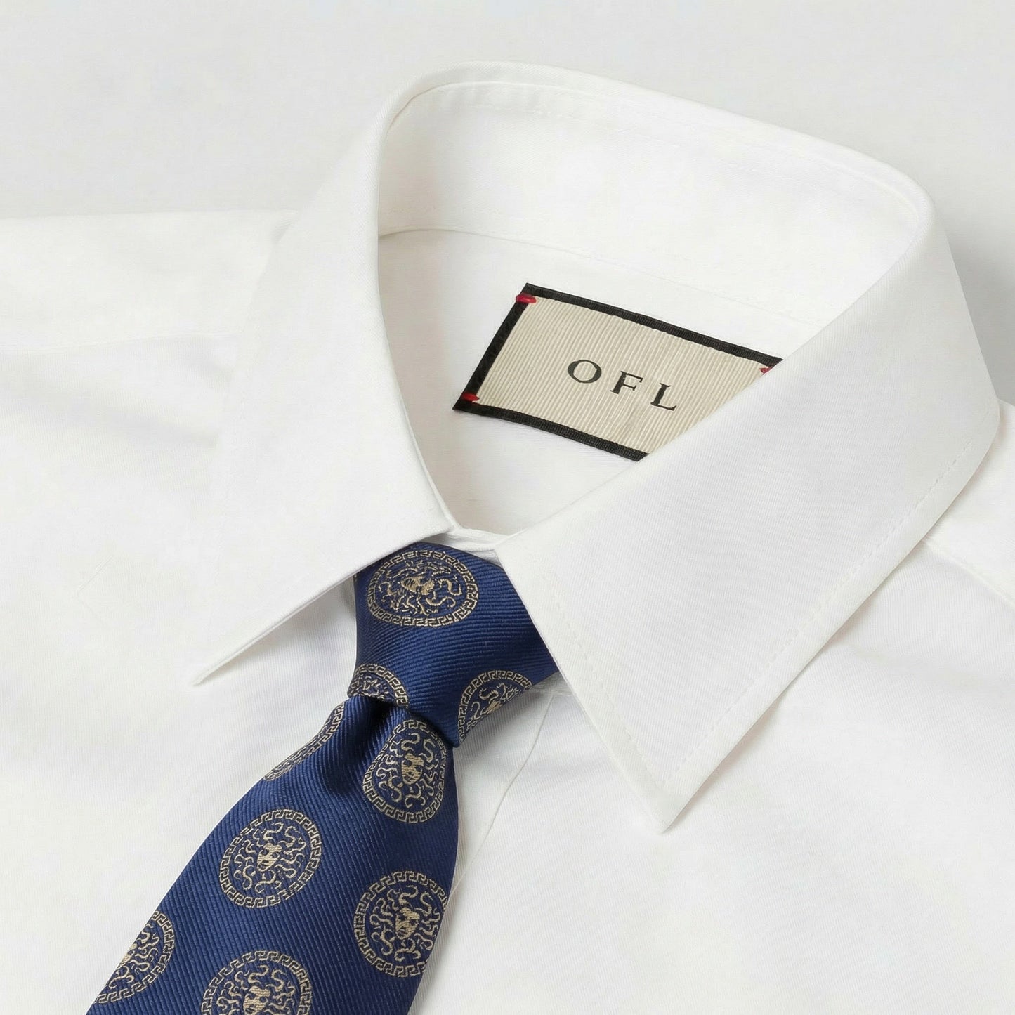 Medusa Tie Blue & Gold