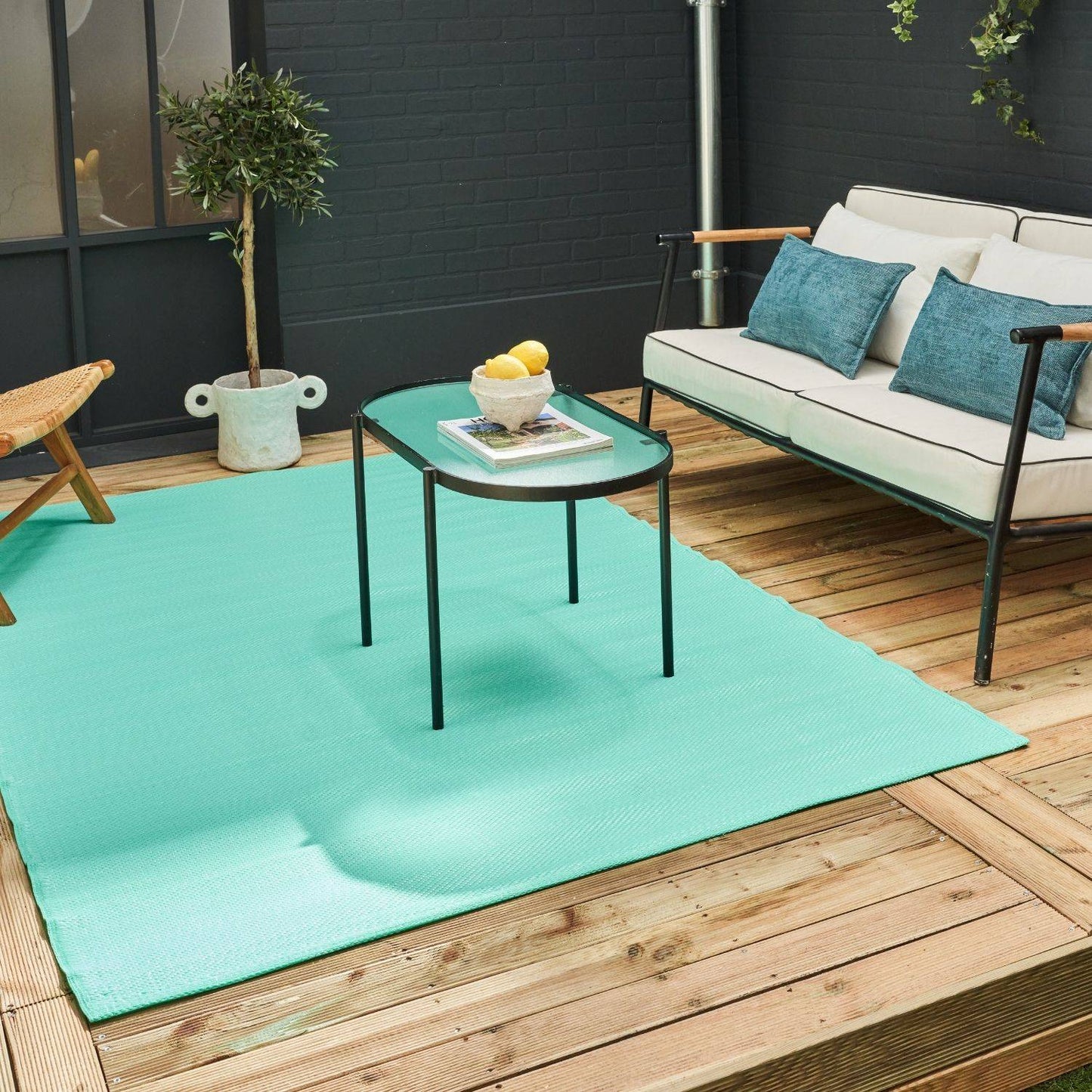 Urban Outdoor Rug Turquoise | 1000