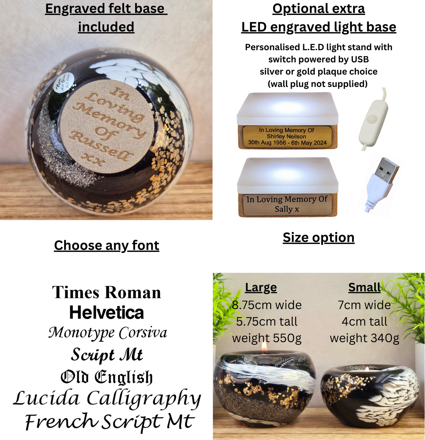 Ashes In Glass Tealight