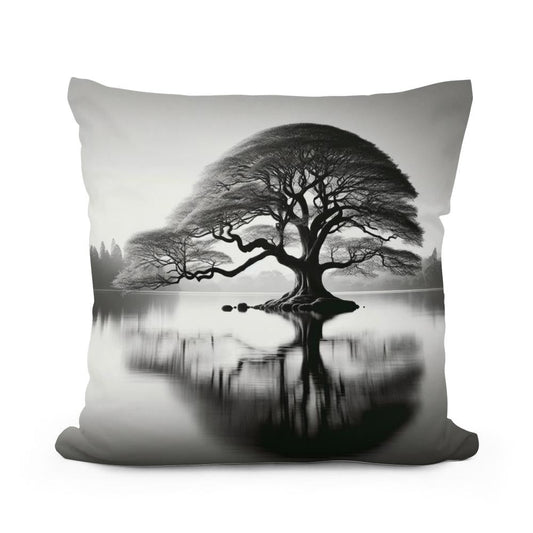 Gilded Waterscape Cotton Cushion