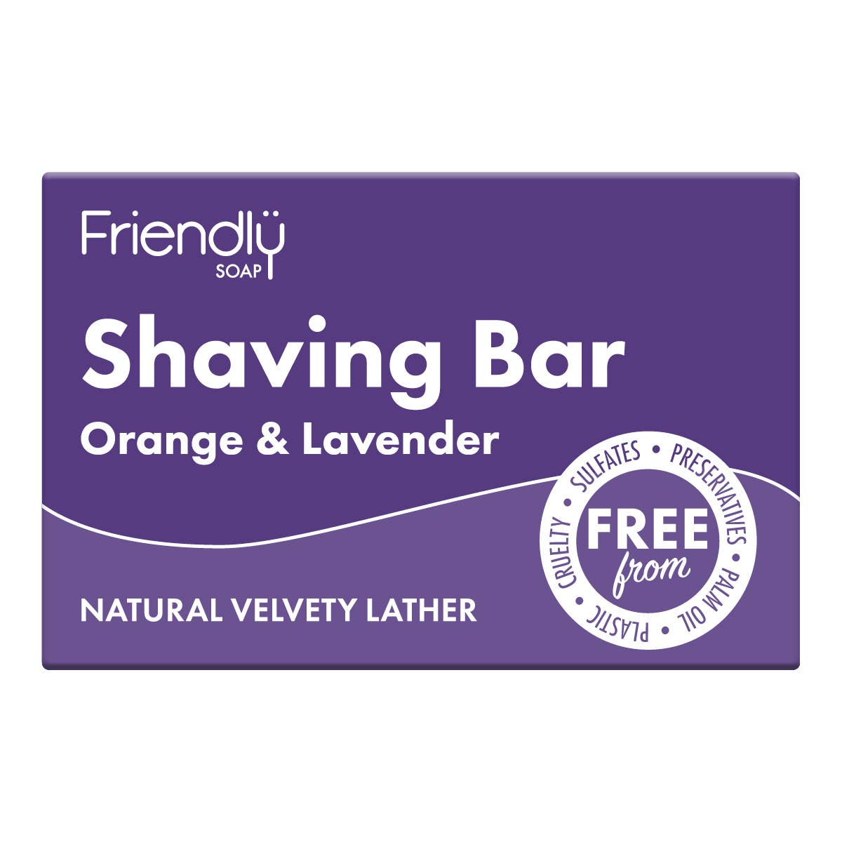 Shaving Soap Bar – Fragrance-Free or Orange & Lavender – Plastic-Free