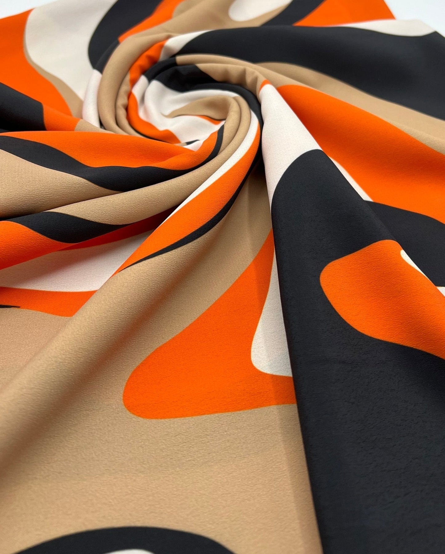 Orange Mix Non Stretch Woven Dress Craft Fabric