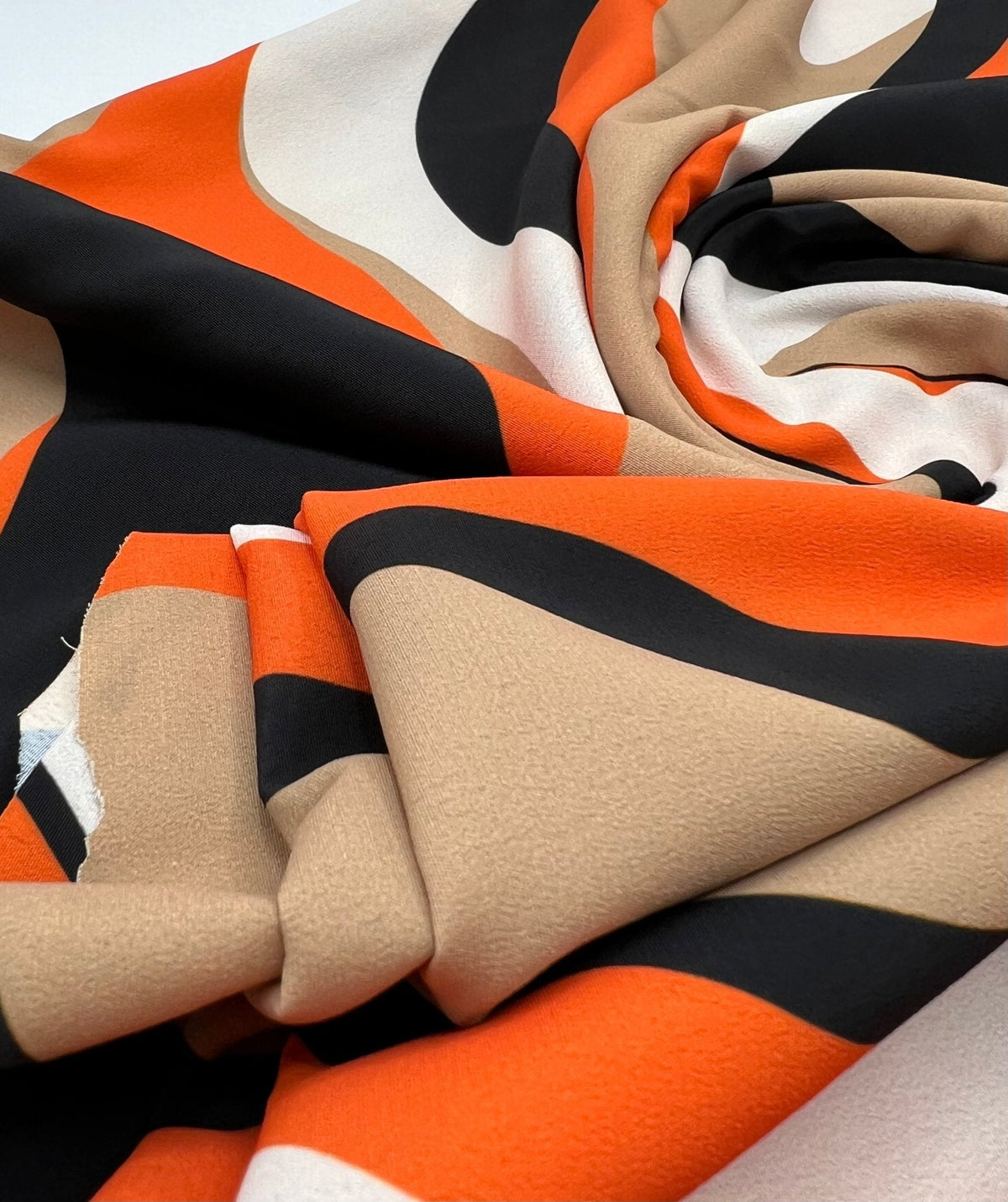 Orange Mix Non Stretch Woven Dress Craft Fabric