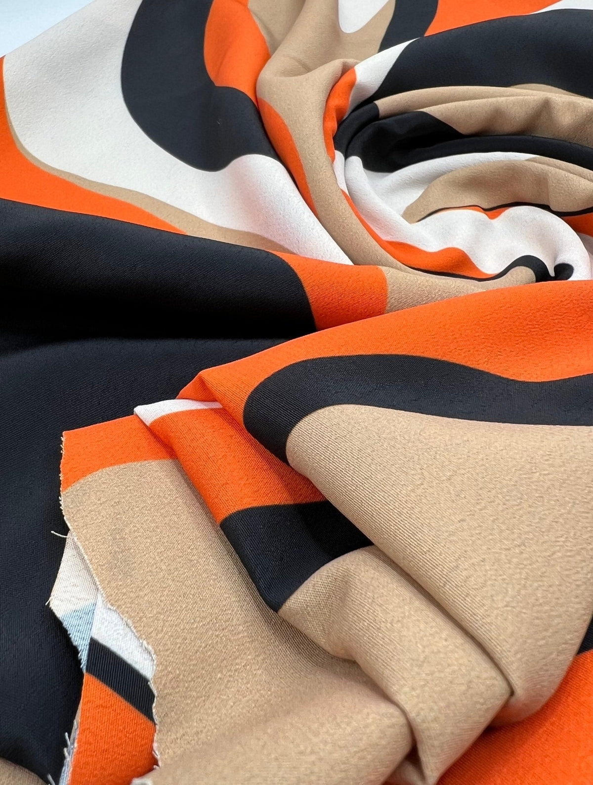 Orange Mix Non Stretch Woven Dress Craft Fabric
