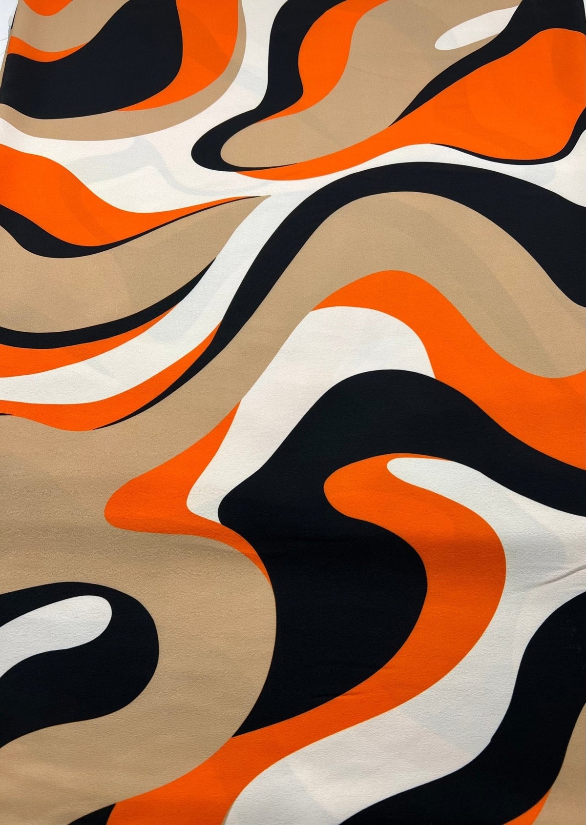 Orange Mix Non Stretch Woven Dress Craft Fabric