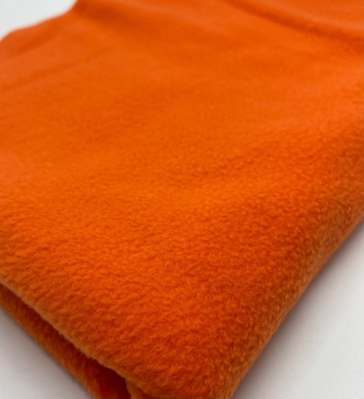 Orange Plain Anti-Pil Polar Fleece Fabric Blanket Loungewear
