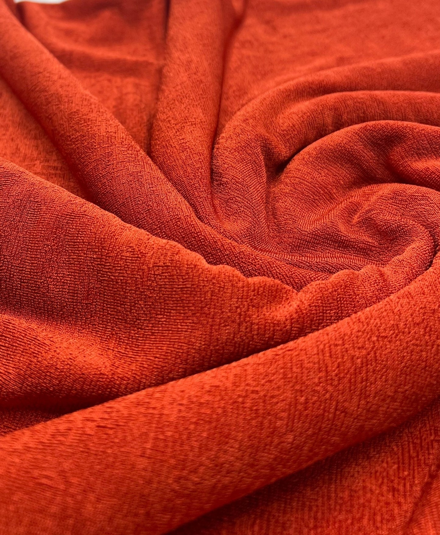 Orange Rust Acetate Slinky 4 Way Stretch Fabric