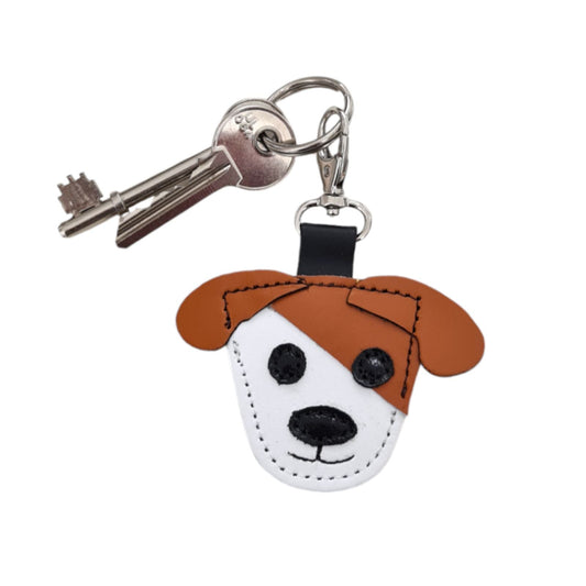 Cute Dog Bag Charm - Burnt Orange