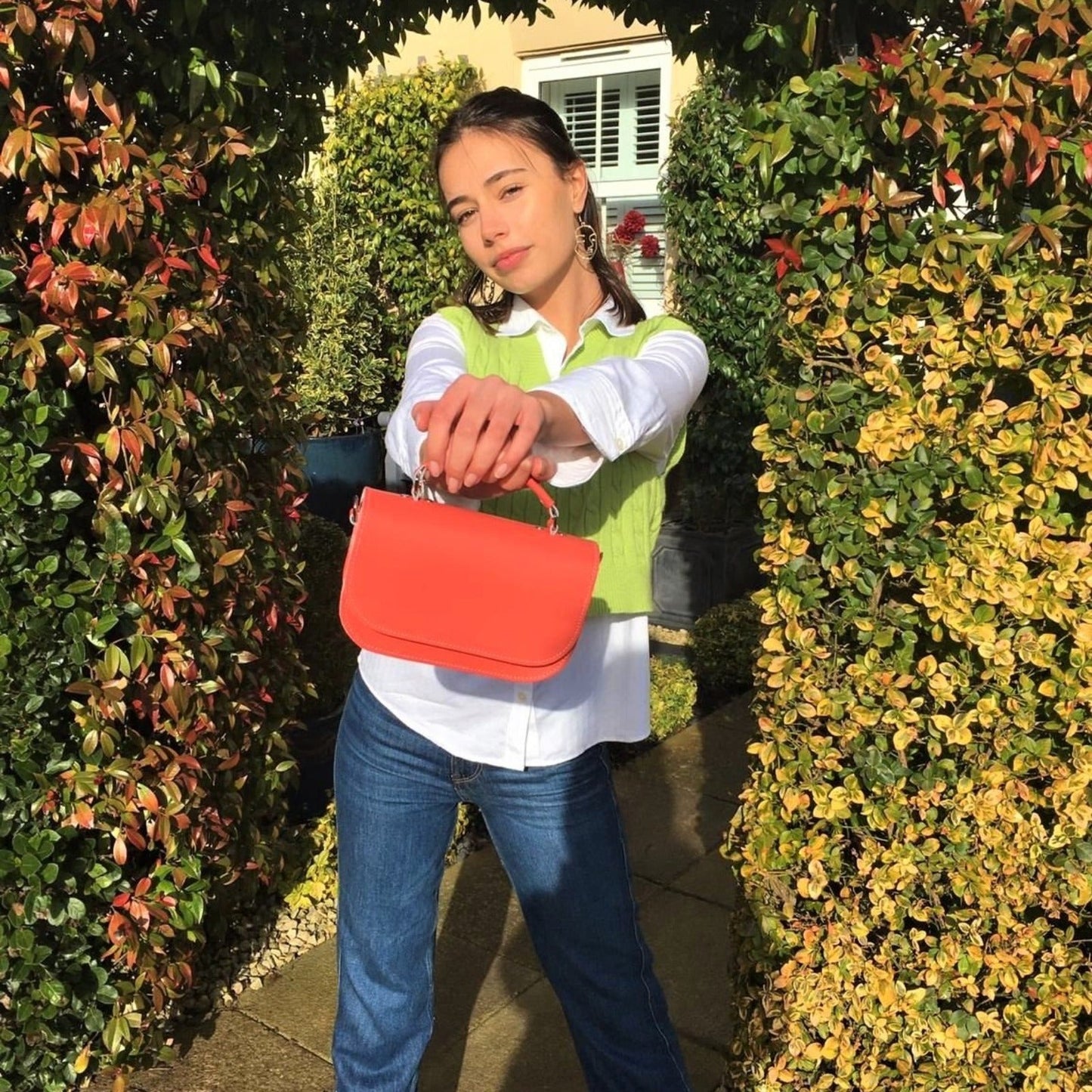 Aura Handmade Leather Bag - Ghost