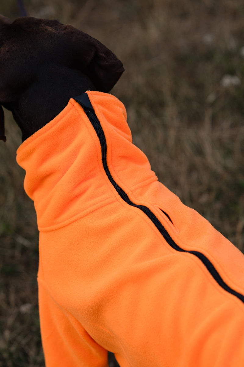 Fleece Dog Jumper - Orange