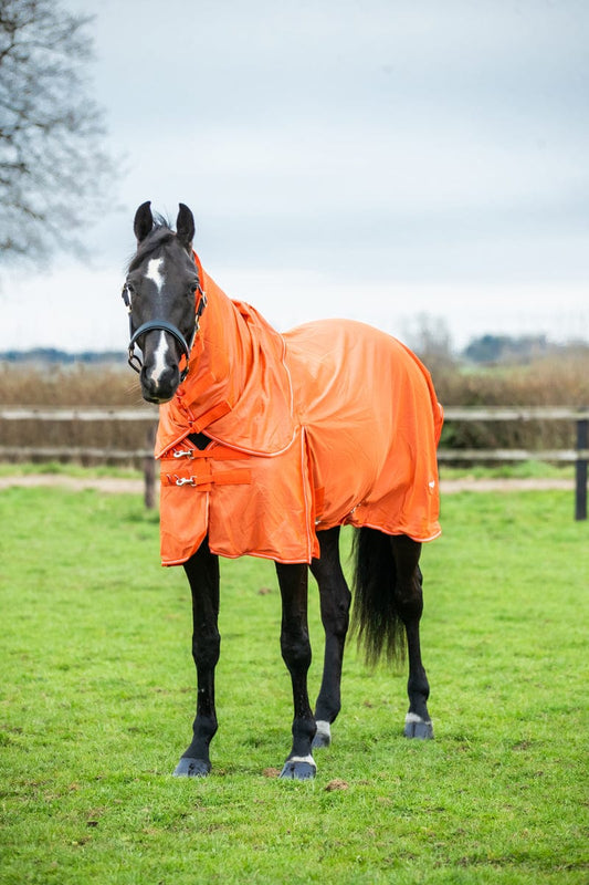 Mesh Fly Rug - Orange