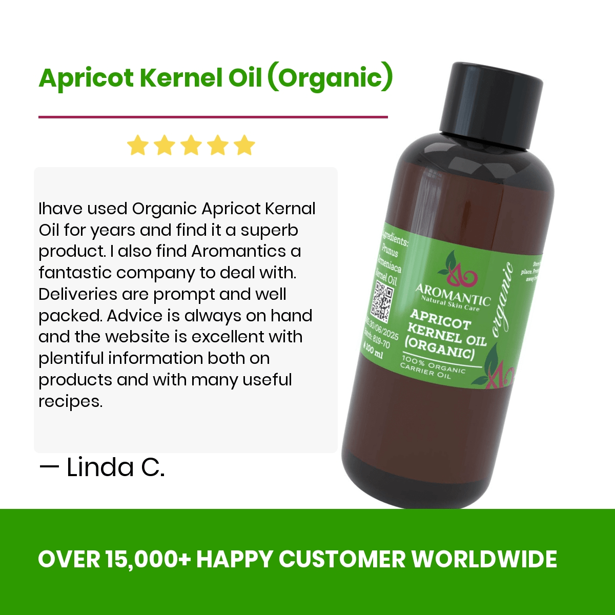Organic Apricot Kernel Oil