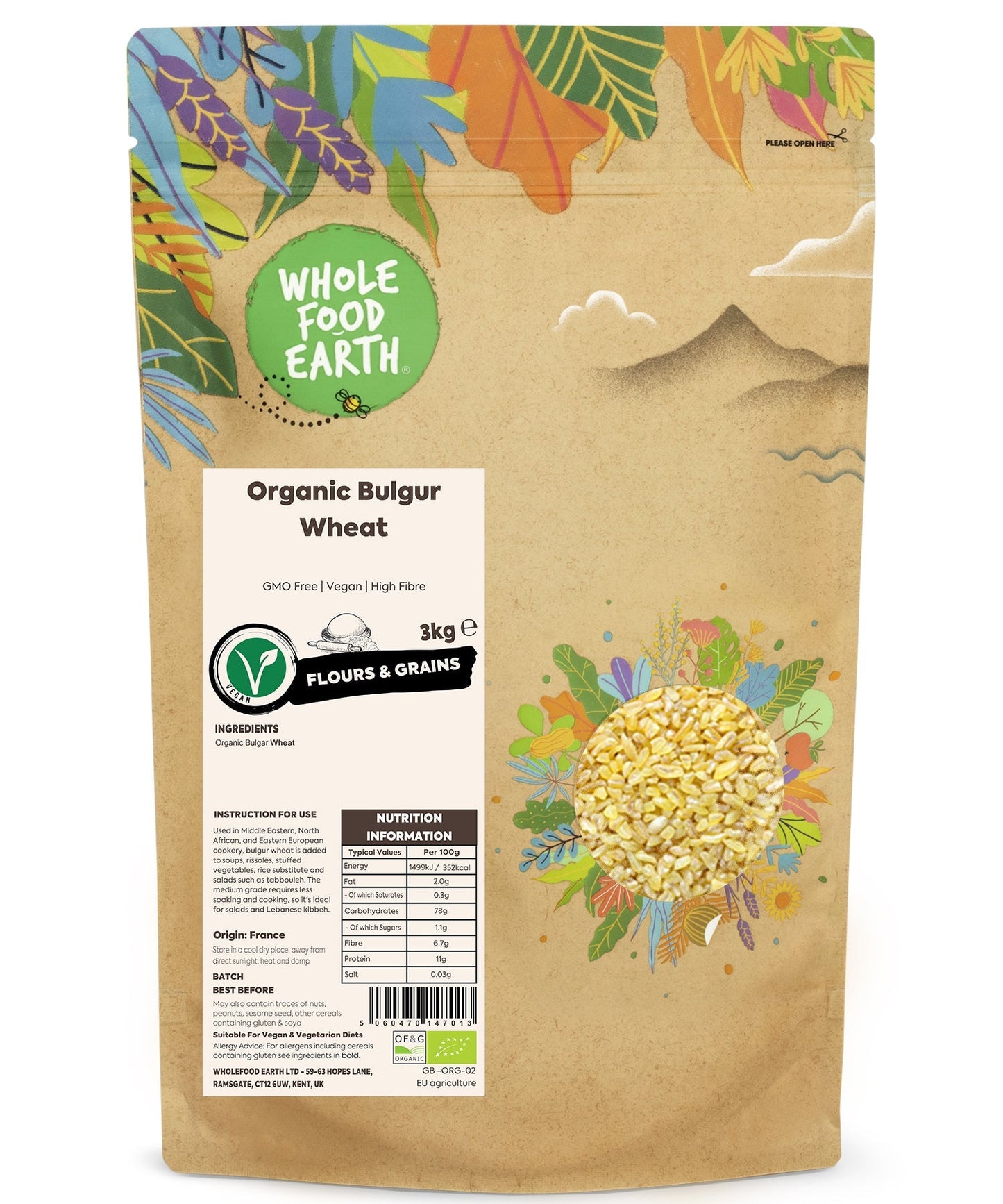 Organic Bulgur Wheat