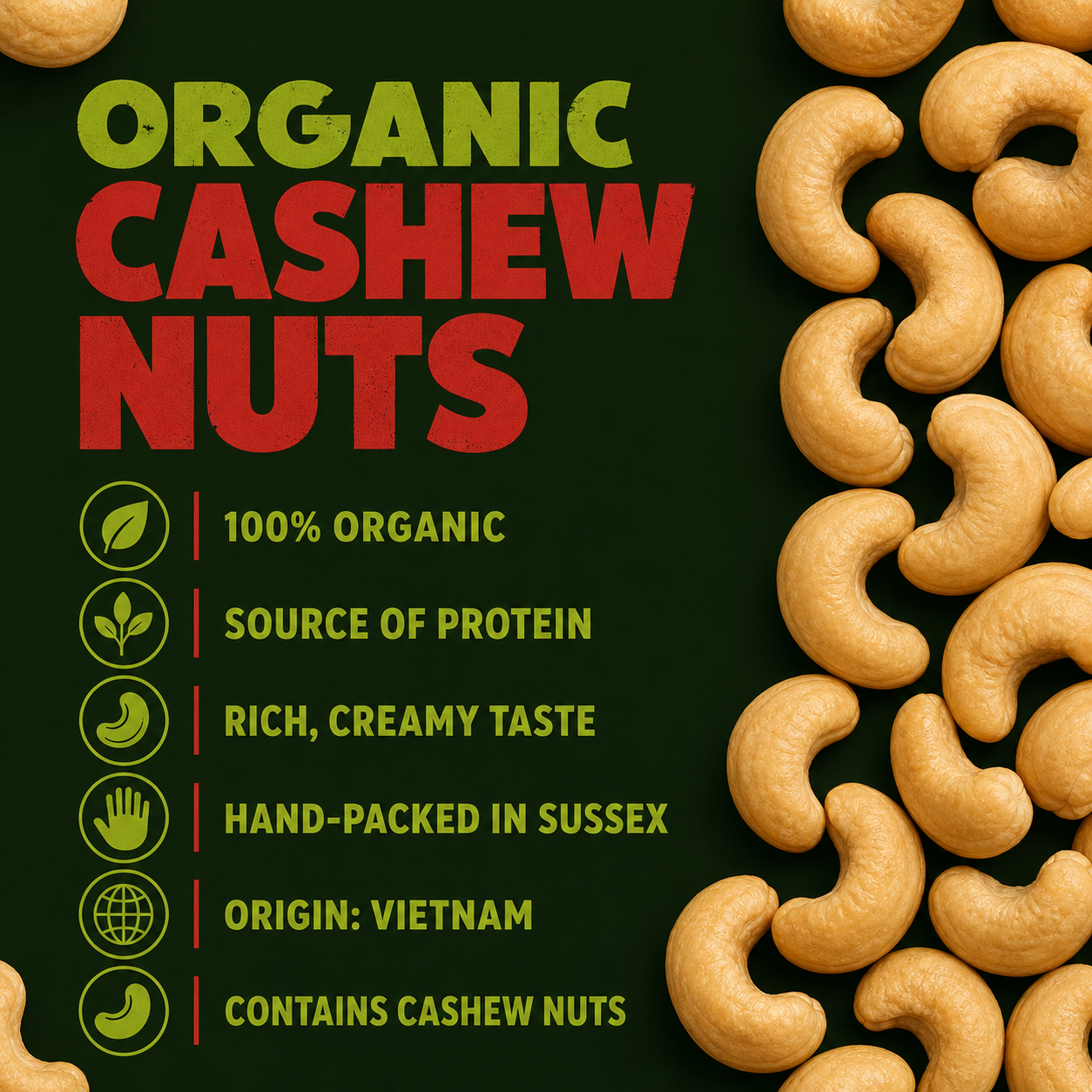 Organic Cashew Nuts