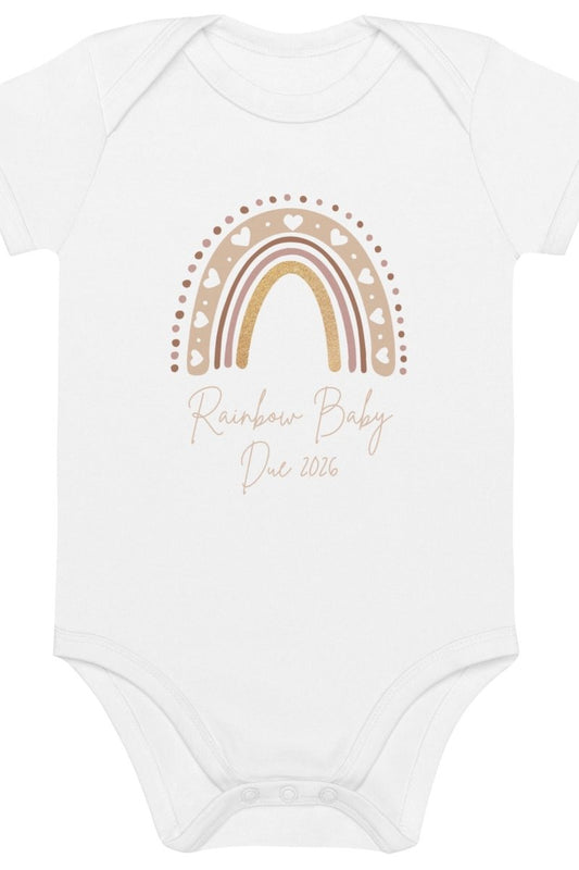 Neutral Heart Rainbow Baby Due Bodysuit