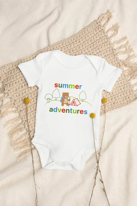 Summer Adventures Bodysuit in White