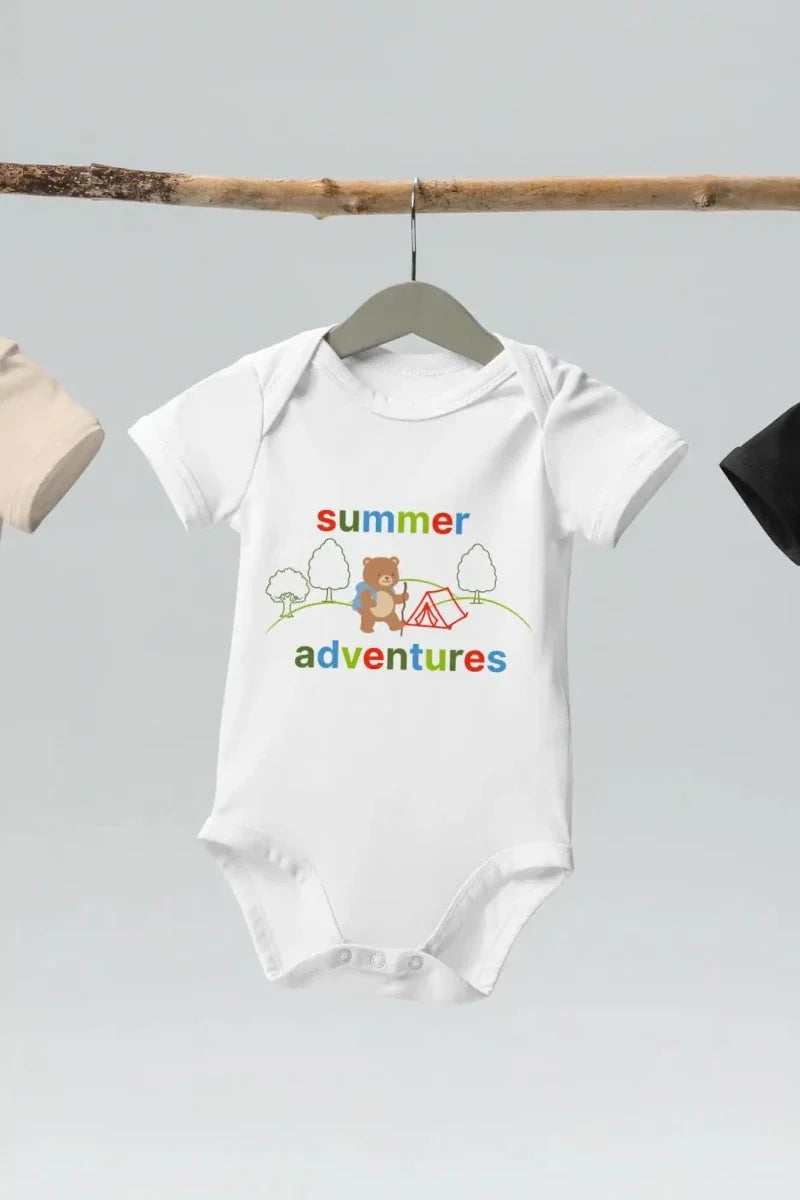 Summer Adventures Bodysuit in White