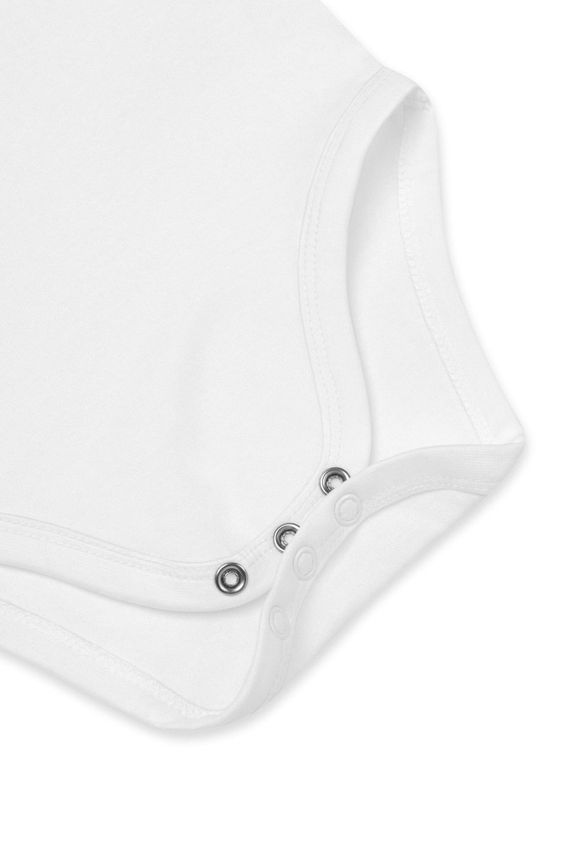 Stork Baby Girl Due Bodysuit White